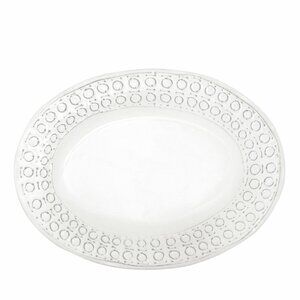 Vietri Forte Multi Dot Oval Platter
